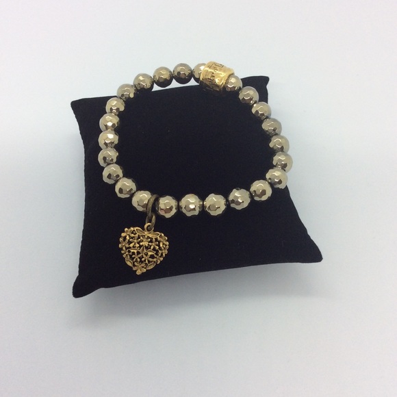 Pyrite Heart Bracelet - Picture 2 of 3